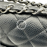 シャネル CHANEL マトラッセ25 A01112 11番台 ブラック シルバー金具 キャビアスキン レディース ショルダーバッグ
