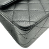 シャネル CHANEL マトラッセ25 A01112 11番台 ブラック シルバー金具 キャビアスキン レディース ショルダーバッグ