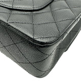 シャネル CHANEL マトラッセ25 A01112 11番台 ブラック シルバー金具 キャビアスキン レディース ショルダーバッグ