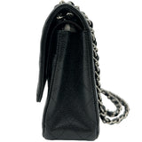 シャネル CHANEL マトラッセ25 A01112 19番台 ブラック シルバー金具 キャビア レディース ショルダーバッグ