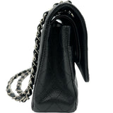 シャネル CHANEL マトラッセ25 A01112 19番台 ブラック シルバー金具 キャビア レディース ショルダーバッグ