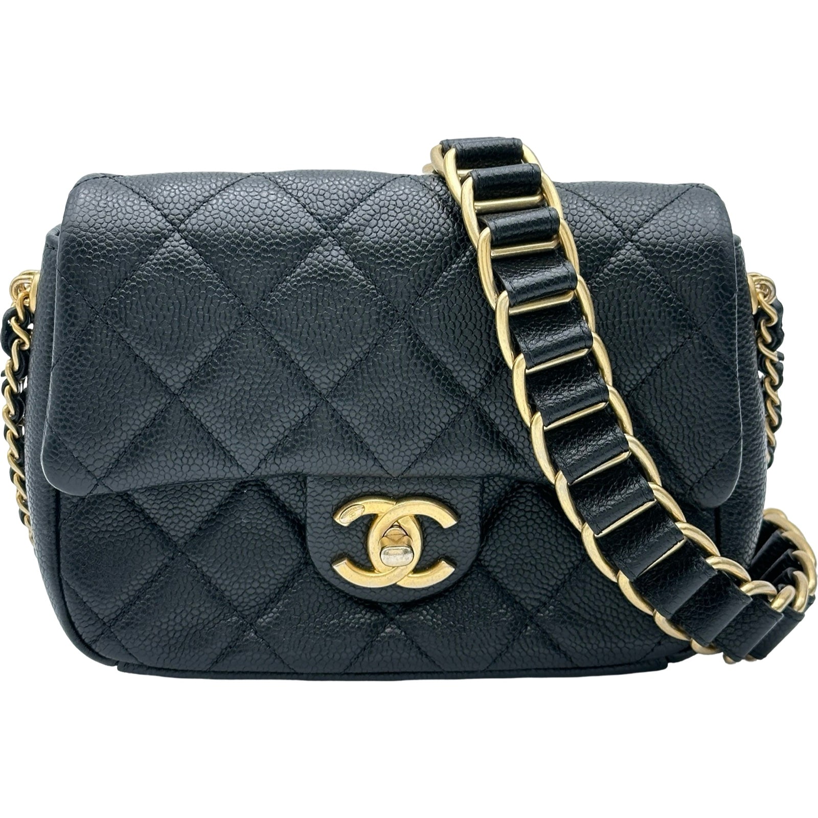 シャネル CHANEL マトラッセチェーンショルダーバッグ AS2528 ブラック
