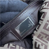 フェンディ FENDI ズッキーノワンショルダー 8BR004 ブラウン ナイロンジャガード レディース ハンドバッグ
