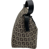 フェンディ FENDI ズッキーノワンショルダー 8BR004 ブラウン ナイロンジャガード レディース ハンドバッグ