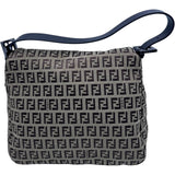 フェンディ FENDI ズッキーノワンショルダー 8BR004 ブラウン ナイロンジャガード レディース ハンドバッグ