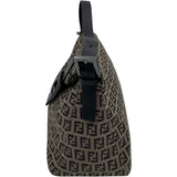 フェンディ FENDI ズッキーノワンショルダー 8BR004 ブラウン ナイロンジャガード レディース ハンドバッグ