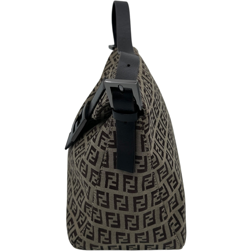 フェンディ FENDI ズッキーノワンショルダー 8BR004 ブラウン ナイロン