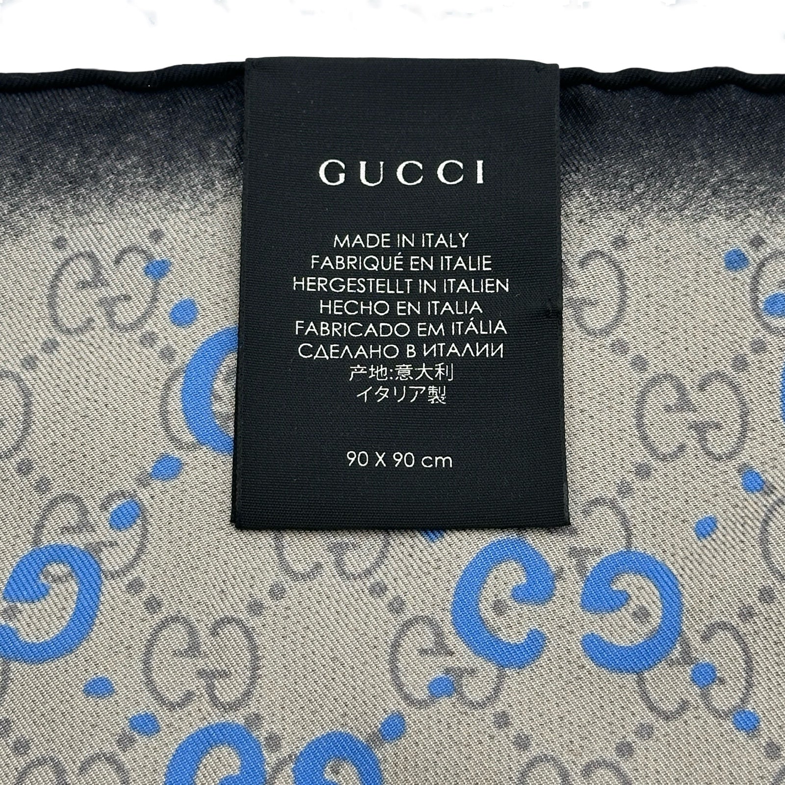 グッチ GUCCI グッチゴースト スカーフ マルチカラー シルク