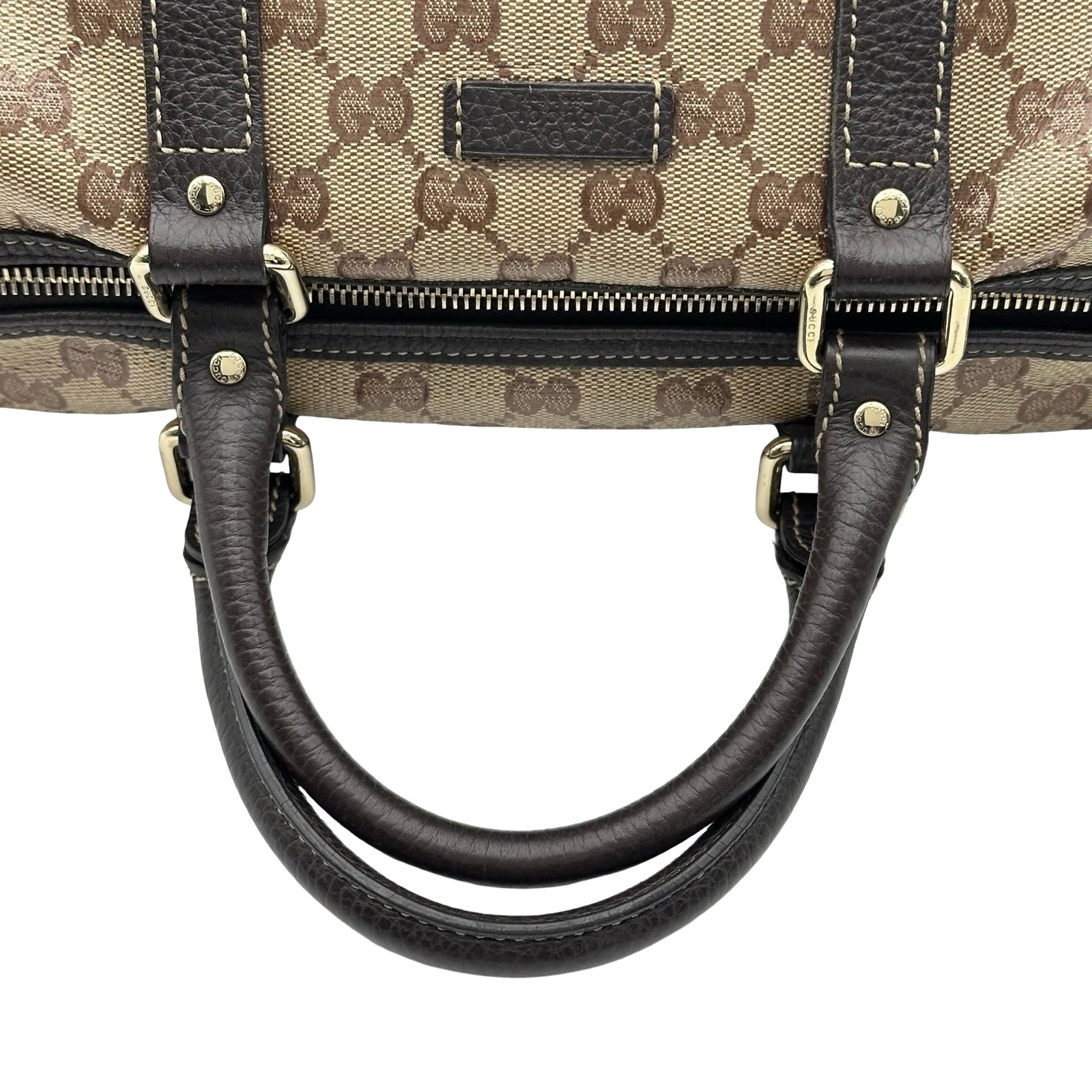 【ジャンク】GUCCI ハンドバッグ　ボストンバッグ グッチ GUCCI ボストンハンドバッグ 265697 ブラウン GGクリスタル