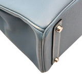 エルメス HERMES オータクロア32 □J刻印 ブルージーン/シルバー金具 エプソン レディース ハンドバッグ