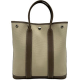 エルメス HERMES ガーデンファイルPM Z刻印 エトゥープ/べトン シルバー金具 トワル/ネゴンダ レディース ショルダーバッグ
