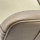 エルメス HERMES ガーデンファイルPM Z刻印 エトゥープ/べトン シルバー金具 トワル/ネゴンダ レディース ショルダーバッグ