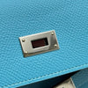 エルメス HERMES ケリーウォレット ロング ヴェルソ D刻 ブルーノール/ルージュクー シルバー金具 エプソン レディース 長財布