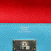 エルメス HERMES ケリーウォレット ロング ヴェルソ D刻 ブルーノール/ルージュクー シルバー金具 エプソン レディース 長財布