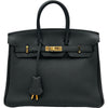 エルメス HERMES バーキン25 Y刻印 ブラック ピンクゴールド金具 トゴ レディース ハンドバッグ