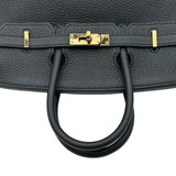 エルメス HERMES バーキン25 Y刻印 ブラック ピンクゴールド金具 トゴ レディース ハンドバッグ