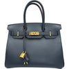 エルメス HERMES バーキン30 コントゥール X刻印 ブルーインディゴ・ルージュアッシュ ゴールド金具 エプソン レディース ハンドバッグ