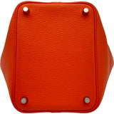 エルメス HERMES ピコタンロックPM T刻印 オレンジポピー シルバー金具 トリヨン レディース トートバッグ