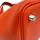 エルメス HERMES ピコタンロックPM T刻印 オレンジポピー シルバー金具 トリヨン レディース トートバッグ