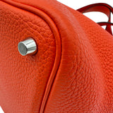 エルメス HERMES ピコタンロックPM T刻印 オレンジポピー シルバー金具 トリヨン レディース トートバッグ
