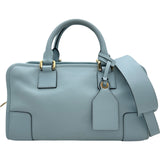 ロエベ LOEWE アマソナ28 352.30.N03 ライトブルー レザー レディース ハンドバッグ
