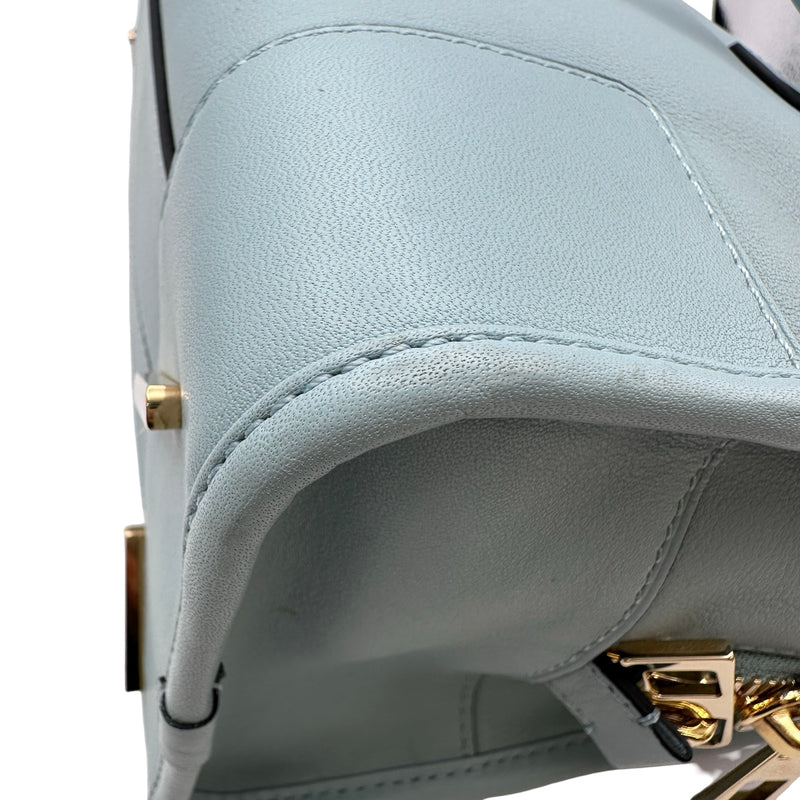 ロエベ LOEWE アマソナ28 352.30.N03 ライトブルー レザー レディース