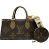 ルイ・ヴィトン LOUIS VUITTON オンザゴー EW M46653 ブラウン モノグラム・ジャイアント・リバース レディース ショルダーバッグ