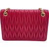 ミュウミュウ miu miu マテラッセチェーンショルダー 5BP065 レッド レザー レディース ショルダーバッグ