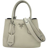 プラダ PRADA ドゥーブレ ミニ 1BG443 ホワイト レザー レディース ショルダーバッグ