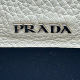 プラダ PRADA ドゥーブレ ミニ 1BG443 ホワイト レザー レディース ショルダーバッグ