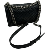 シャネル CHANEL ボーイシャネル25 A67086 23番台 ブラック シルバー金具 ラム レディース ショルダーバッグ
