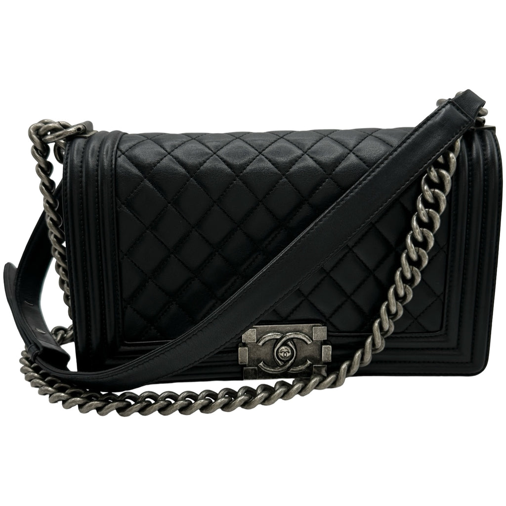 シャネル CHANEL ボーイシャネル25 A67086 23番台 ブラック シルバー
