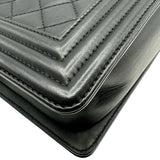 シャネル CHANEL ボーイシャネル25 A67086 23番台 ブラック シルバー金具 ラム レディース ショルダーバッグ