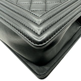 シャネル CHANEL ボーイシャネル25 A67086 23番台 ブラック シルバー金具 ラム レディース ショルダーバッグ
