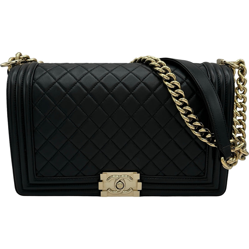 シャネル CHANEL ボーイシャネル28 A92193 ブラック ゴールド金具 ラム