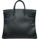 エルメス HERMES オータクロア32 〇Y刻 ブラック ゴールド金具 フィヨルド レディース ハンドバッグ