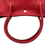 エルメス HERMES ガーデンパーティPM □Q刻印 ルージュカザック シルバー金具 トリヨン レディース ハンドバッグ