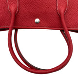 エルメス HERMES ガーデンパーティPM □Q刻印 ルージュカザック シルバー金具 トリヨン レディース ハンドバッグ