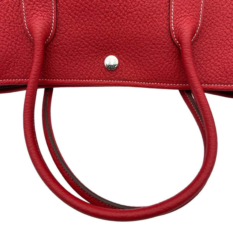 エルメス HERMES ガーデンパーティPM □Q刻印 (2013年製) ルージュ