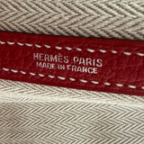 エルメス HERMES ガーデンパーティPM □Q刻印 ルージュカザック シルバー金具 トリヨン レディース ハンドバッグ