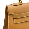 エルメス HERMES ケリー32 外縫い 〇V刻印 ナチュラル ゴールド金具 ボックスカーフ レディース ショルダーバッグ