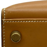 エルメス HERMES ケリー32 外縫い 〇V刻印 ナチュラル ゴールド金具 ボックスカーフ レディース ショルダーバッグ