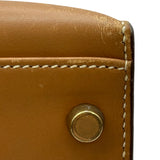 エルメス HERMES ケリー32 外縫い 〇V刻印 ナチュラル ゴールド金具 ボックスカーフ レディース ショルダーバッグ