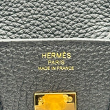 エルメス HERMES バーキン25 K刻印 ブラック ゴールド金具 トゴ レディース ハンドバッグ