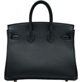 エルメス HERMES バーキン25 K刻印 ブラック ゴールド金具 トゴ レディース ハンドバッグ