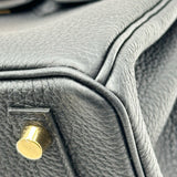 エルメス HERMES バーキン25 K刻印 ブラック ゴールド金具 トゴ レディース ハンドバッグ