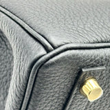 エルメス HERMES バーキン25 K刻印 ブラック ゴールド金具 トゴ レディース ハンドバッグ