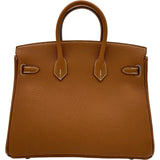 エルメス HERMES バーキン25 G刻 ゴールド シルバー金具 トゴ レディース ハンドバッグ