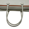 エルメス HERMES プリュム28 □I刻印 ホワイト/オレンジ シルバー金具 エプソン レディース ハンドバッグ