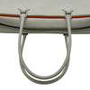 エルメス HERMES プリュム28 □I刻印 ホワイト/オレンジ シルバー金具 エプソン レディース ハンドバッグ